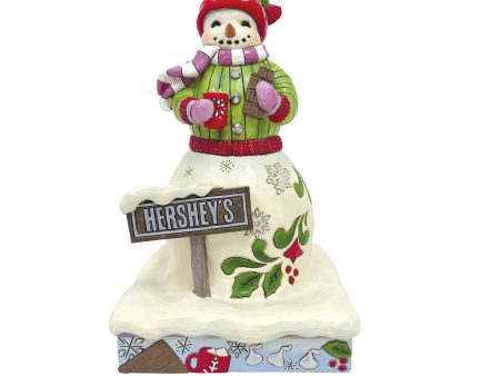 Snowman with Hershey Sign Sale