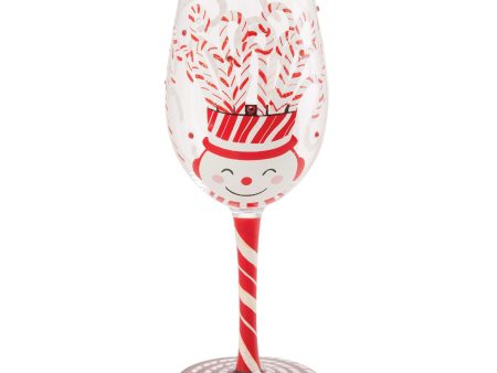 Candy Cane Jar Wine Glass For Cheap