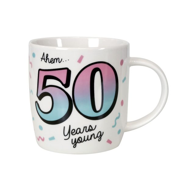 50 Birthday Mug with Glasses Online Sale