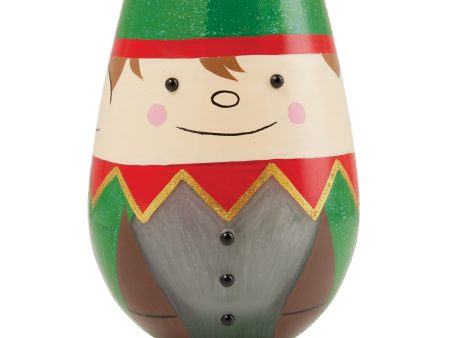 Christmas Elf Stemless Wine For Sale