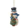 Snowman with Tree Ornament Online Sale