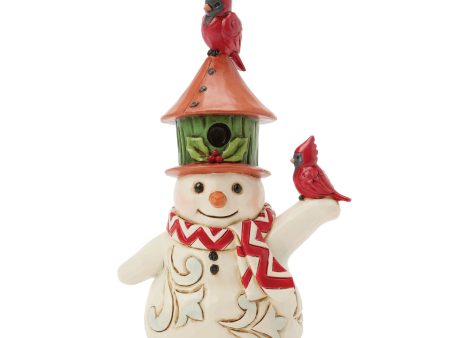 Snowman Birdhouse Hat Mini Supply