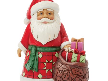 Santa with Toy Bag Pint Fig Discount