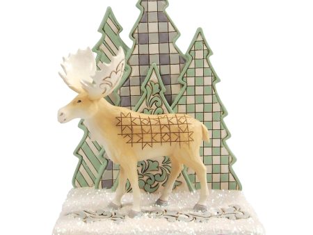 Wdlnd Moose with Layered Tree Online Sale