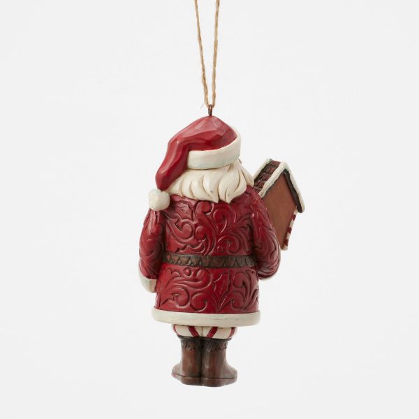 Gingerbread Santa Ornament For Cheap