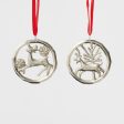 Raindeer ornaments Set of 2 Online Hot Sale