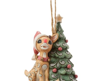 Woodland Rudolph with Tree H O For Cheap