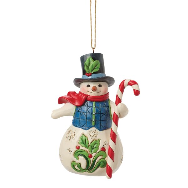 Snowman with Candy Cane Orn Discount