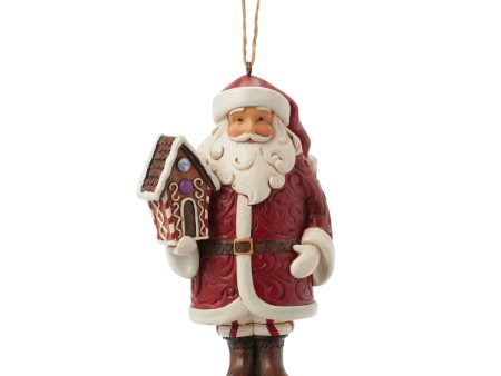 Gingerbread Santa Ornament For Cheap