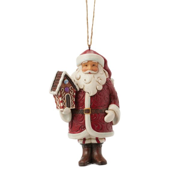 Gingerbread Santa Ornament For Cheap