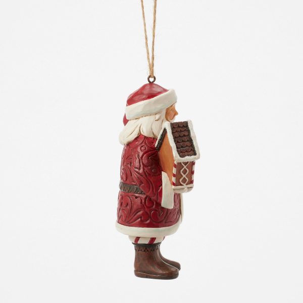 Gingerbread Santa Ornament For Cheap