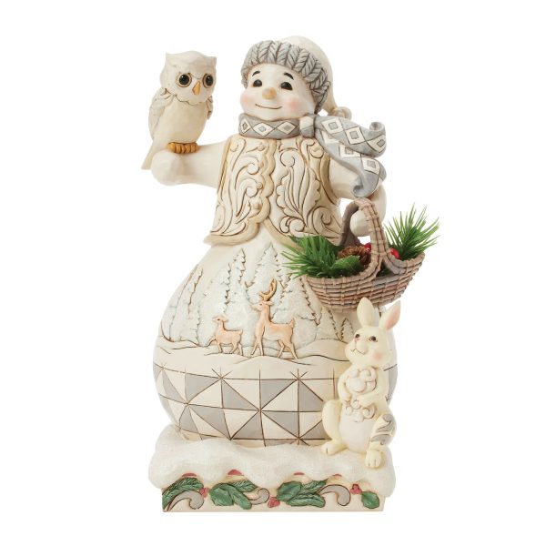 Wdlnd Snowman With Basket Fig Online