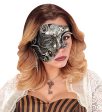 Steampunk Demi Halbmaske silber Sale