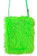 Flauschige Plüsch Handtasche neon grün For Discount