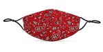 Mund-Nasen-Maske Bandana rot on Sale