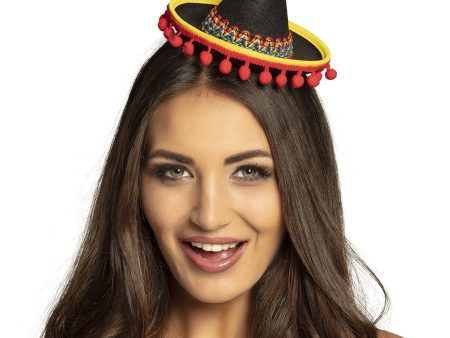 Mini Sombrero mit Bommeln For Discount