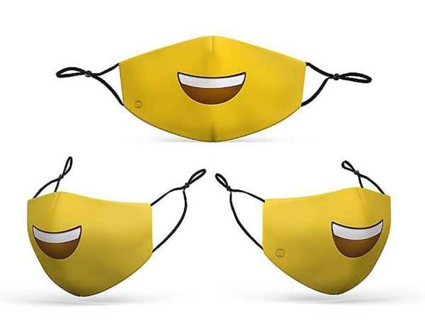 Mund-Nasen-Maske Smiley für Kinder Discount