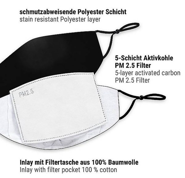 Mund-Nasen-Maske schwarz Classic Hot on Sale