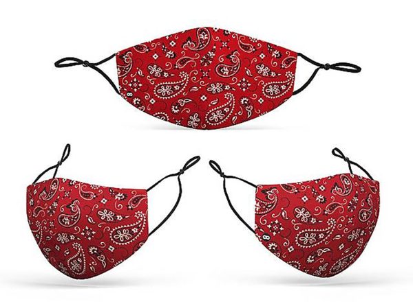 Mund-Nasen-Maske Bandana rot on Sale